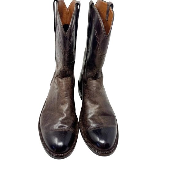 Kemo Sabe Mad Dog Roper Western Boots Mens 9.5 EE Brown Leather Handmade - Picture 8 of 15